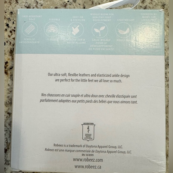 New in Package never worn Robeez baby shoe/slipper. All leather - Picture 3 of 4